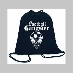 Football Gangster ľahké sťahovacie vrecko ( batôžtek / vak ) s čiernou šnúrkou, 100% bavlna 100 g/m2, rozmery cca. 37 x 41 cm